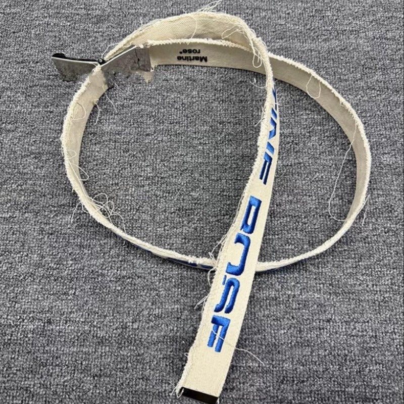 Martine Rose Canvas Belt 'Cream'
