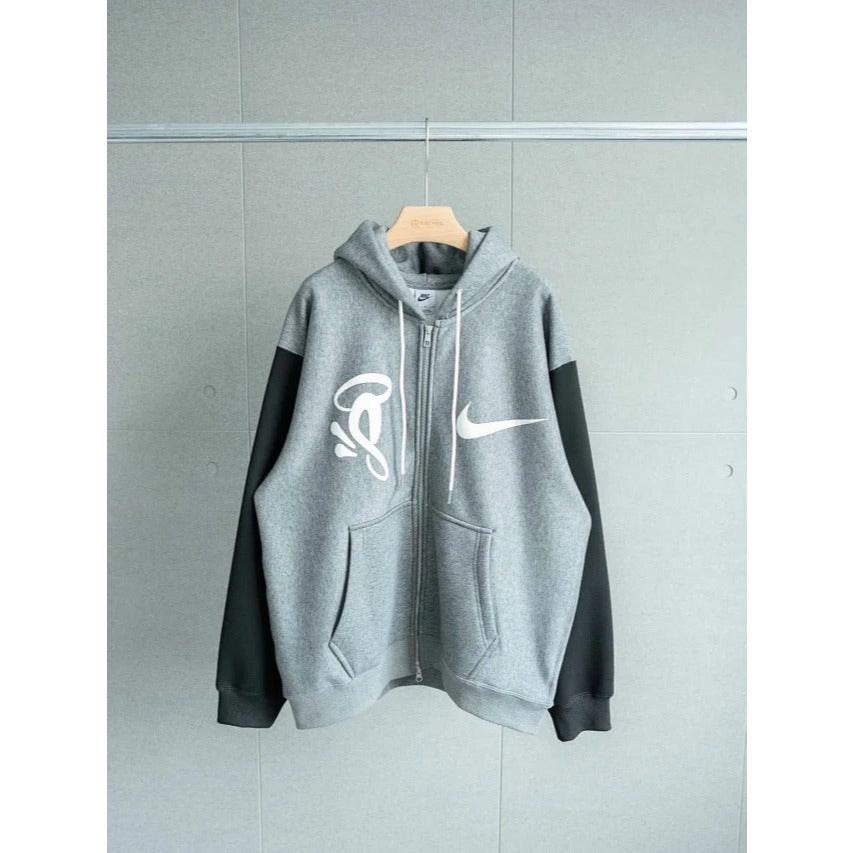 Nike Solo Swoosh x Syna World x Central Cee Fleece Grey - Zip-Up Hoodie / Pants / Set