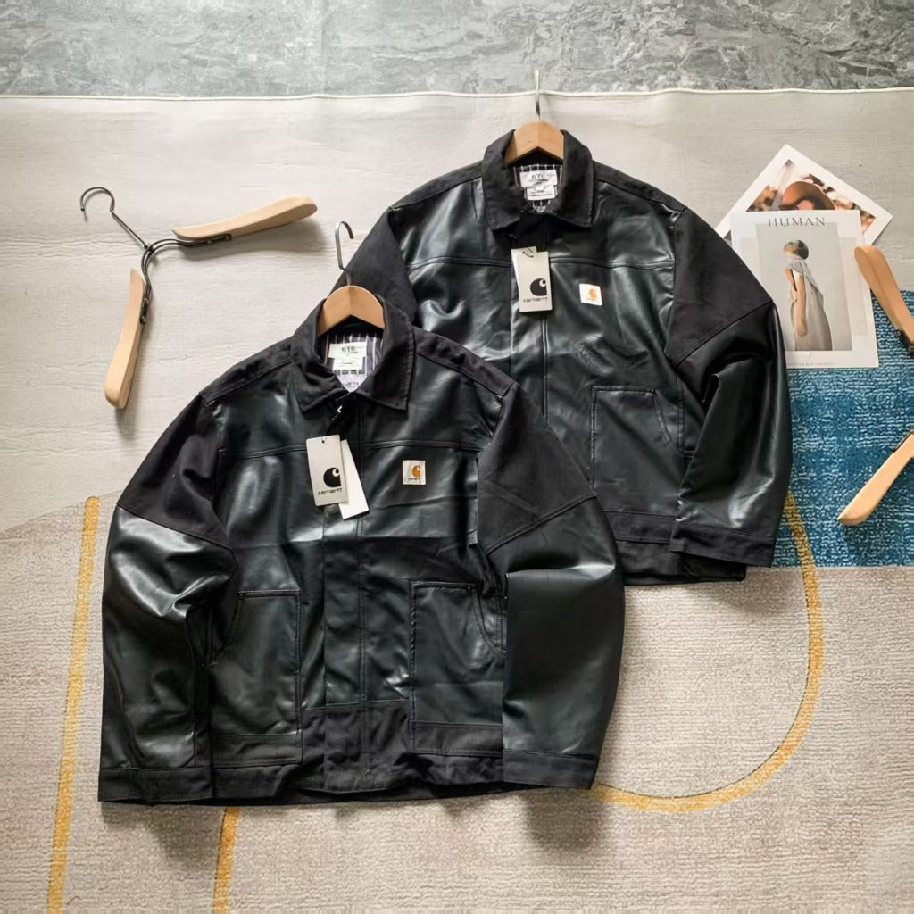 Junya Watanabe x CAR WIP Black Edition Faux-Leather Jacket