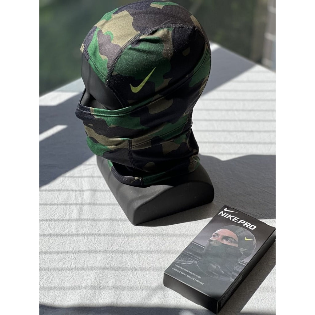 Nike Pro Combat HyperWarm Hood Balaclava [Green Swoosh]
