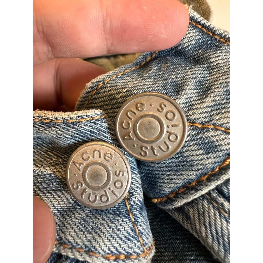 Acne Studios - 'Light Blue Splatter' - 2023M - Super Baggy Fit Jeans