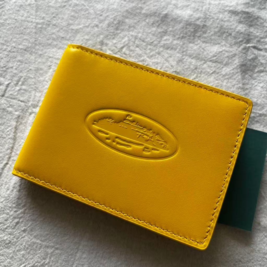 ISLAND LEATHER CARD HOLDER [BLACK/YELLOW/GREEN/RED] - Corteiz
