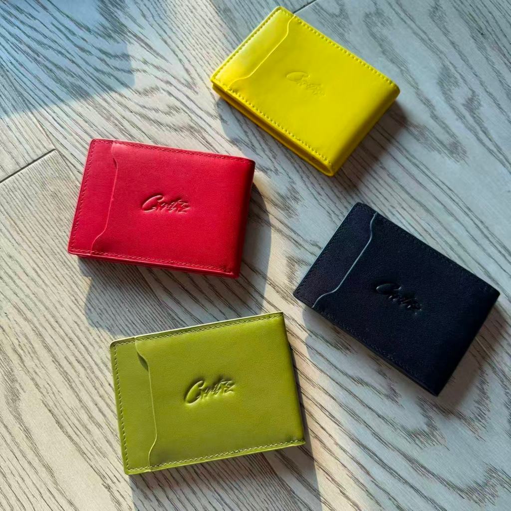 ISLAND LEATHER CARD HOLDER [BLACK/YELLOW/GREEN/RED] - Corteiz