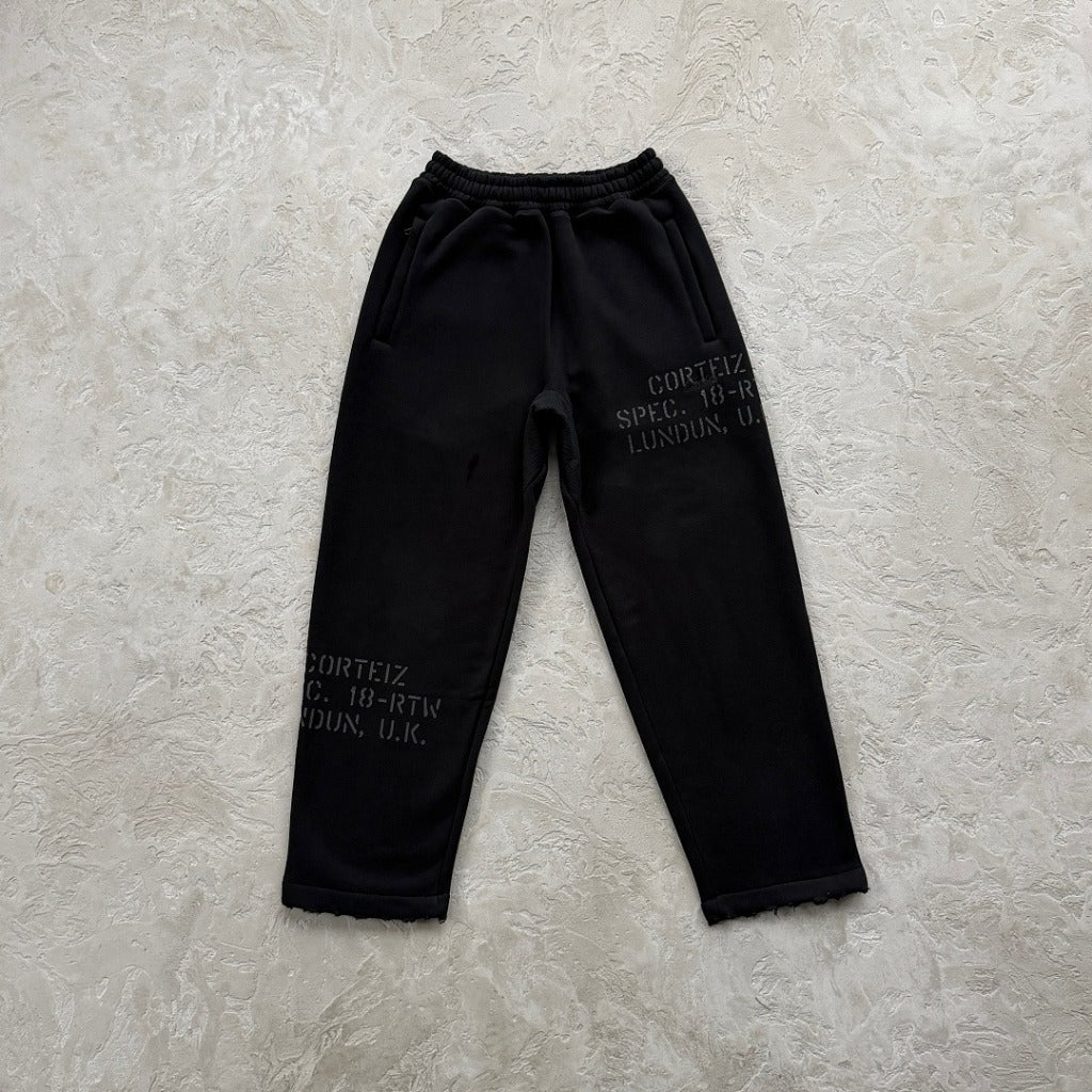 Hmp Stencil Crewneck/Pants/Set 'Black' - CRTZ.XYZ