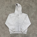 Pilled Zip Up Hooded Sweatshirt - Grey - SP