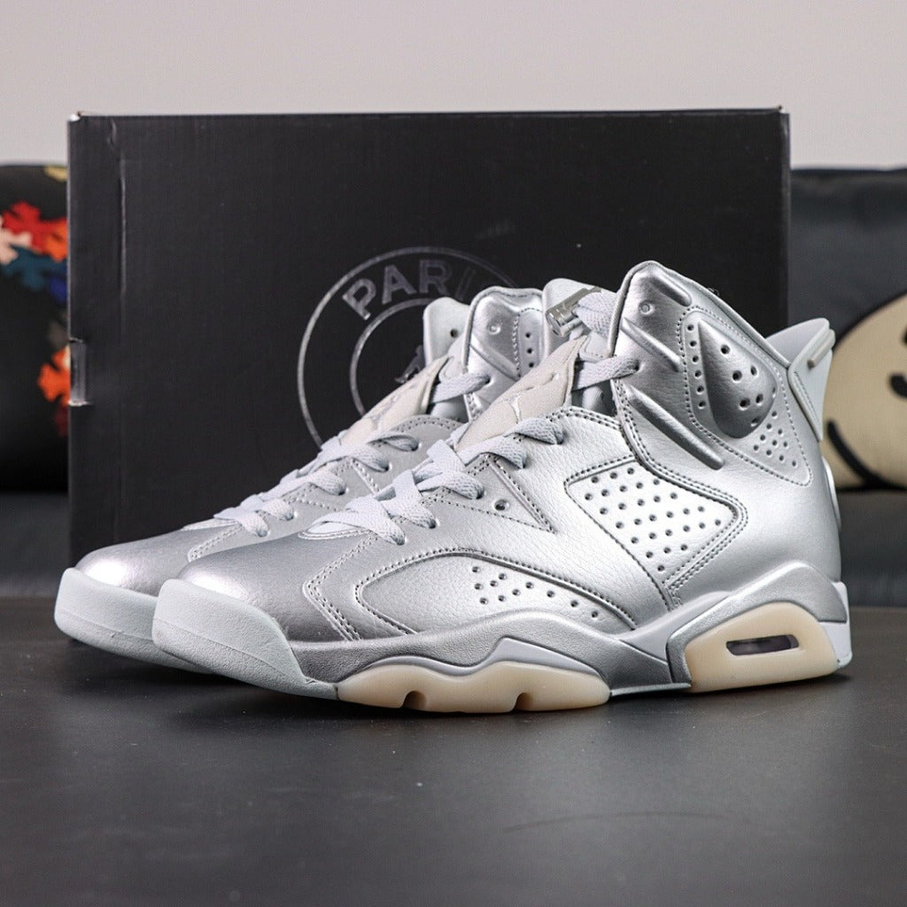 Paris Saint-Germain x Air Jordan 6 - Metallic Silver [IQ5135-001]
