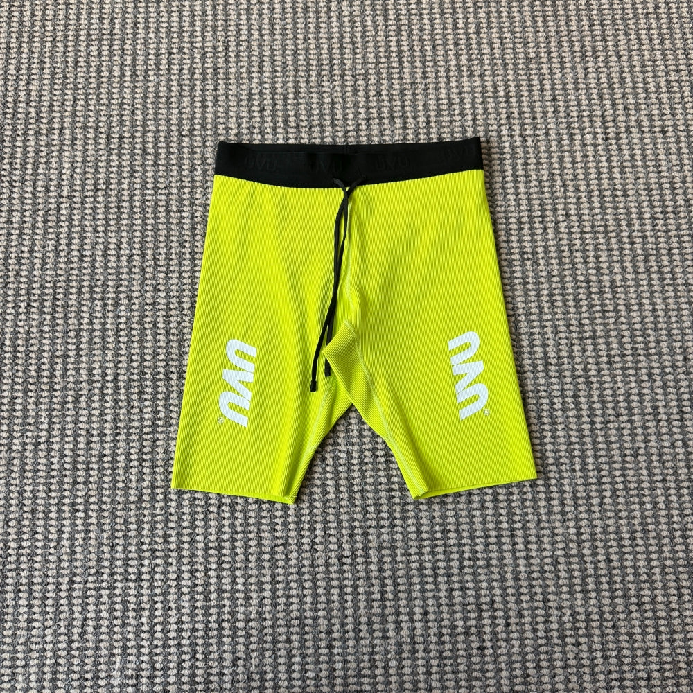 UVU RUNNING - Performance Half Tights V2 2.0 (Black/Red/Yellow/Valencia Run)