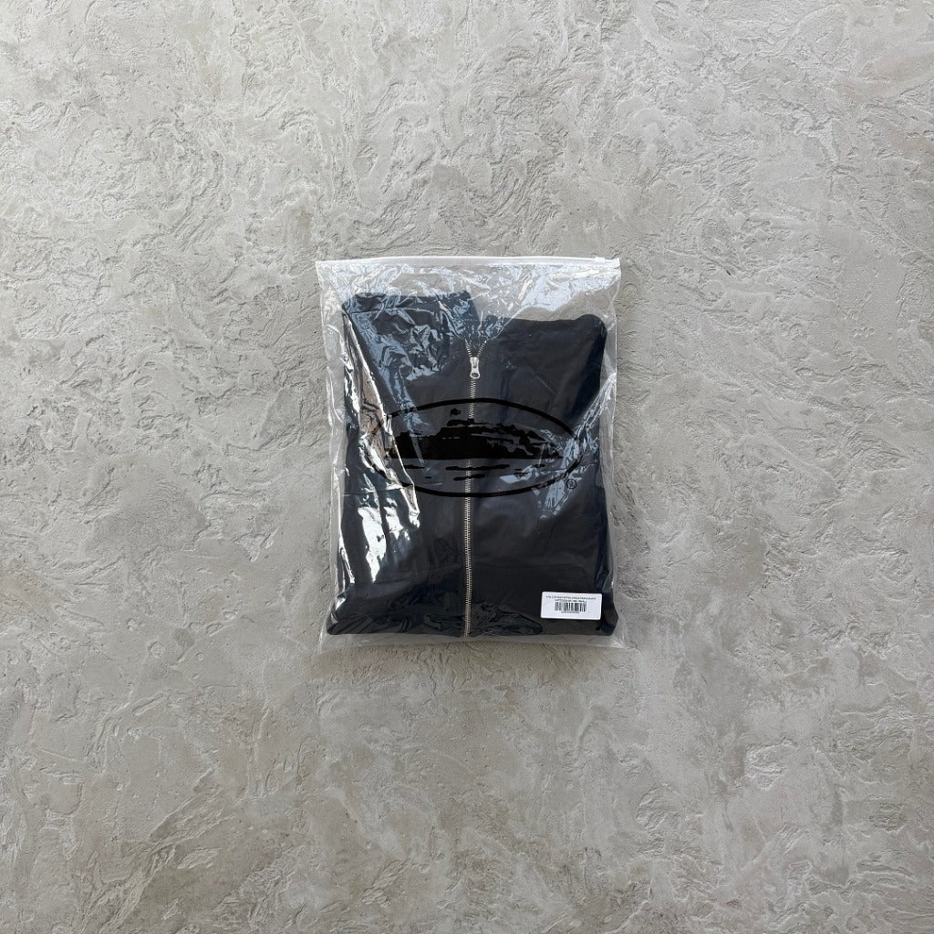 Lundun Stitch Zip Hoodie - Triple Black - CRTZ.XYZ