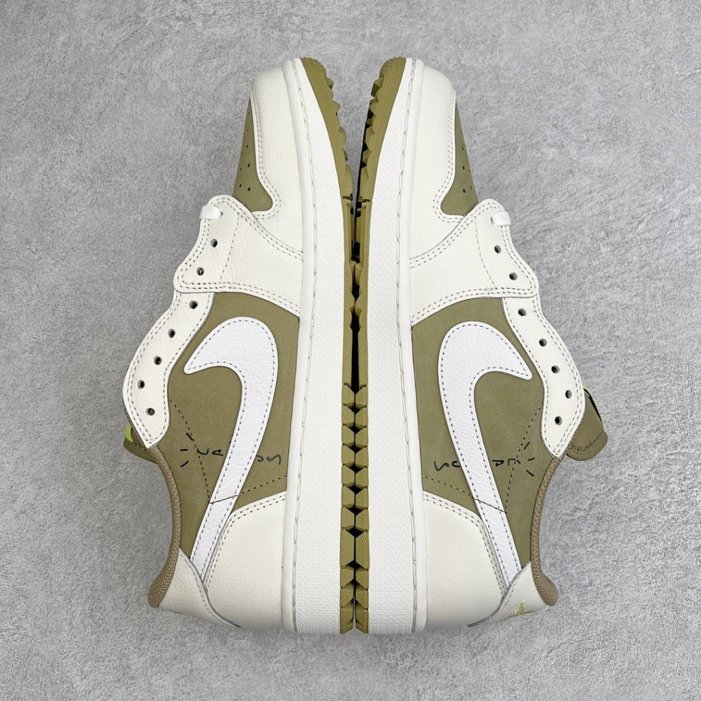 Travis Scott x Air Jordan 1 Low Golf 'Neutral Olive' FZ3124-200