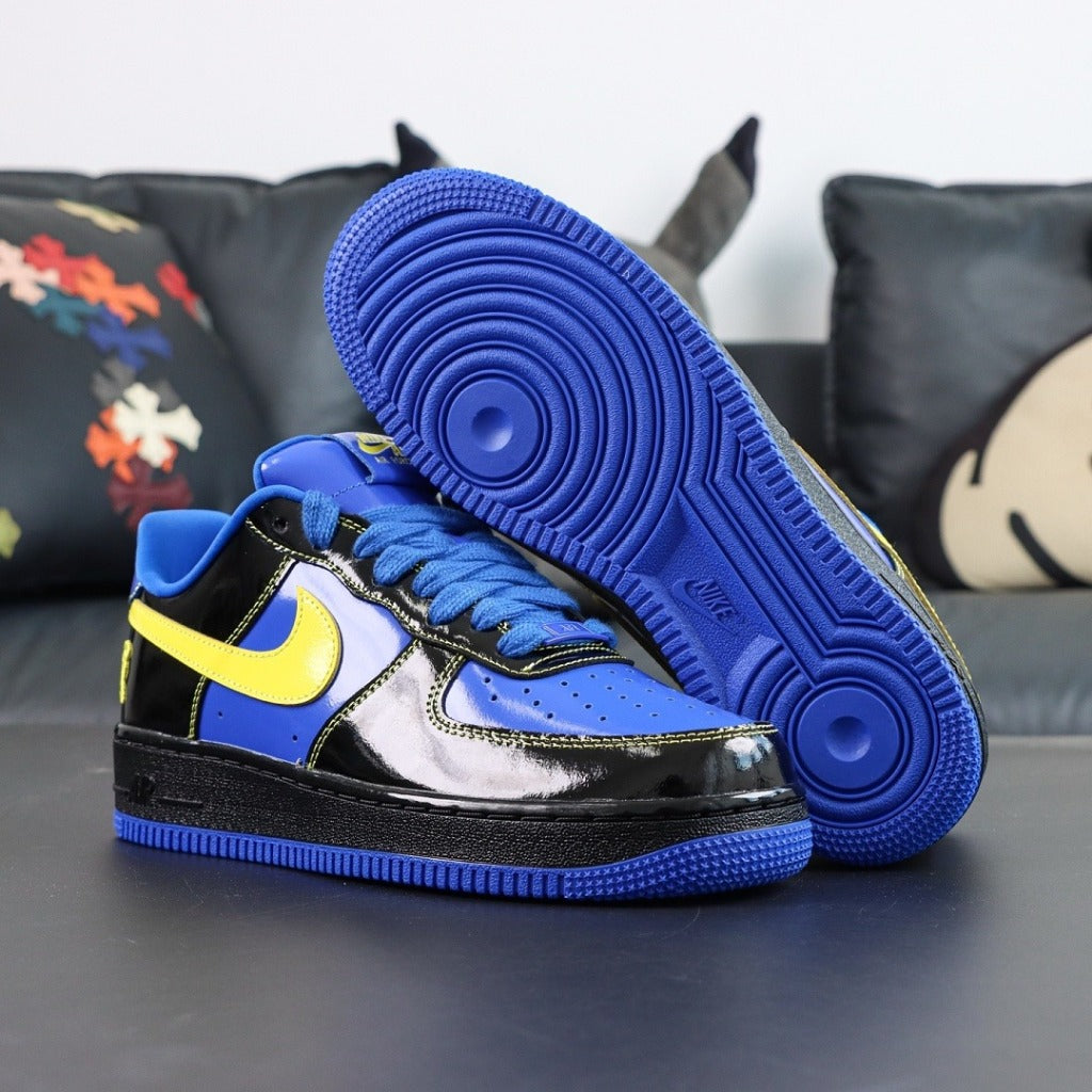 Central Cee x SYNA WORLD x Nike Air Force 1 Low "Black Optic/Yellow/Racer Blue" (Friends & Family) [ IQ1402-010]