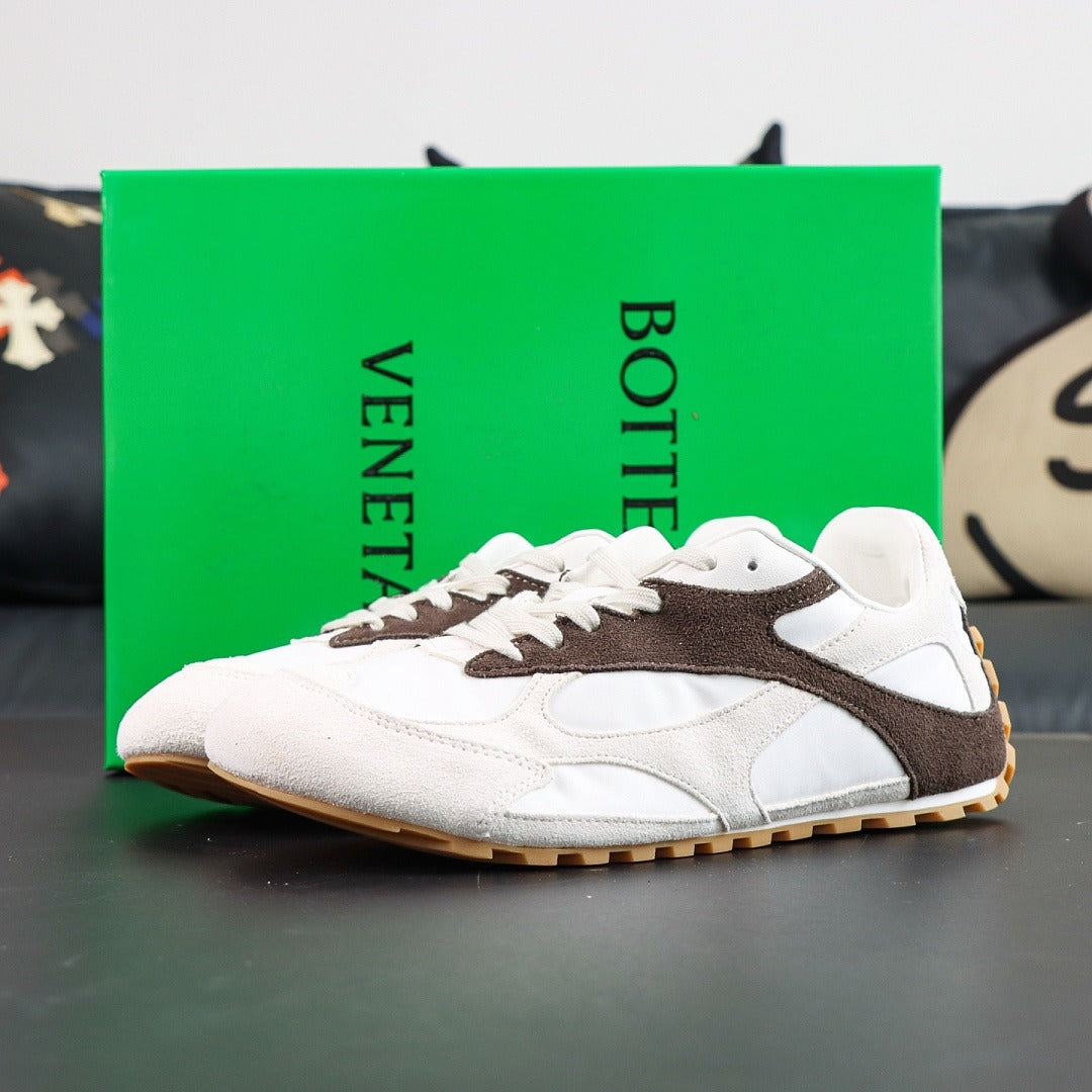 Bottega Veneta - Orbit Flash suede-trimmed sneakers