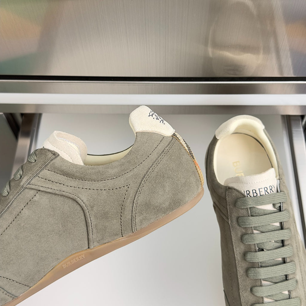 Burberry - Green Suede Knight Runner "Airforce Tawny"