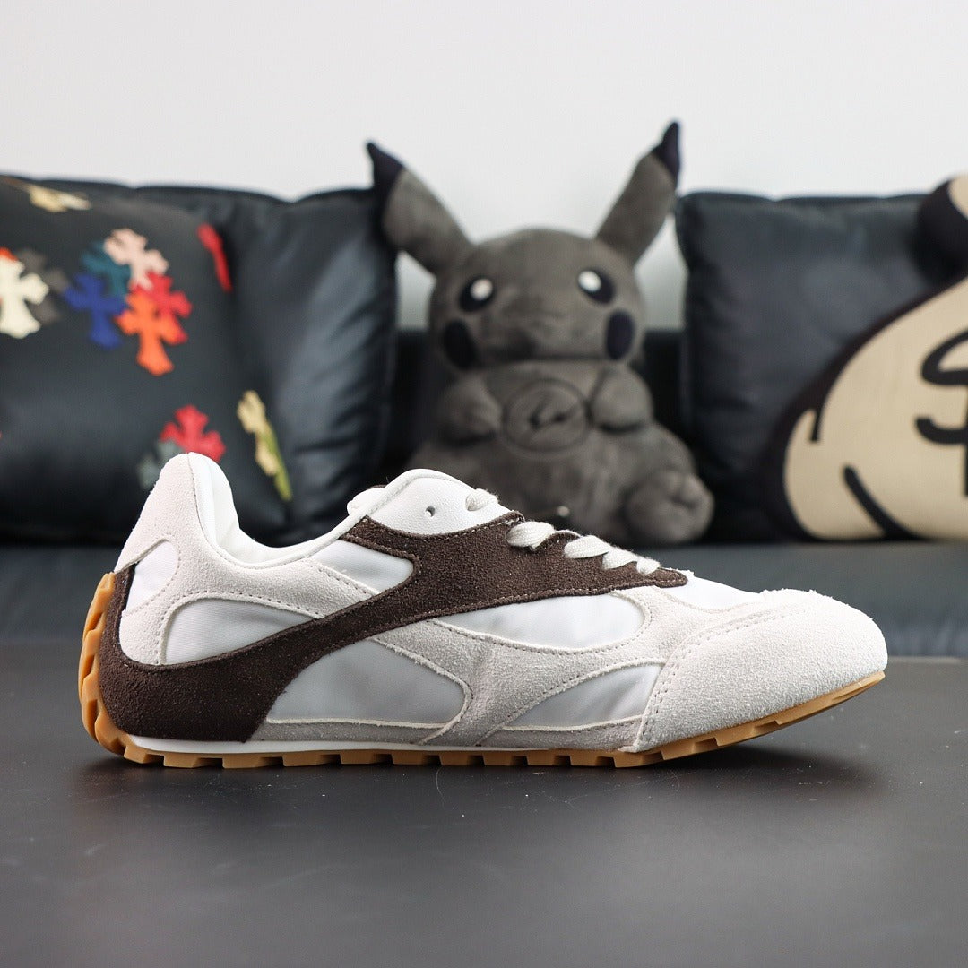 Bottega Veneta - Orbit Flash suede-trimmed sneakers