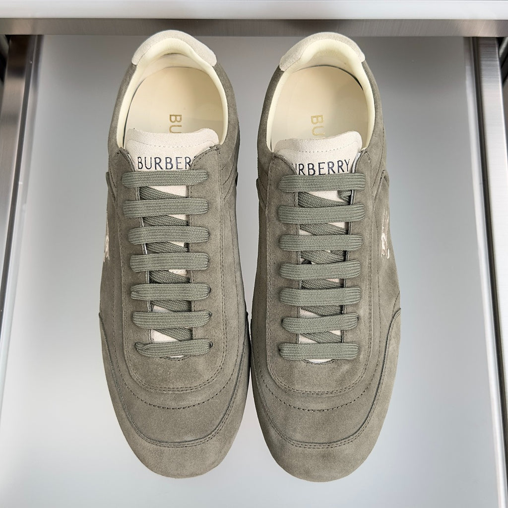 Burberry - Green Suede Knight Runner "Airforce Tawny"