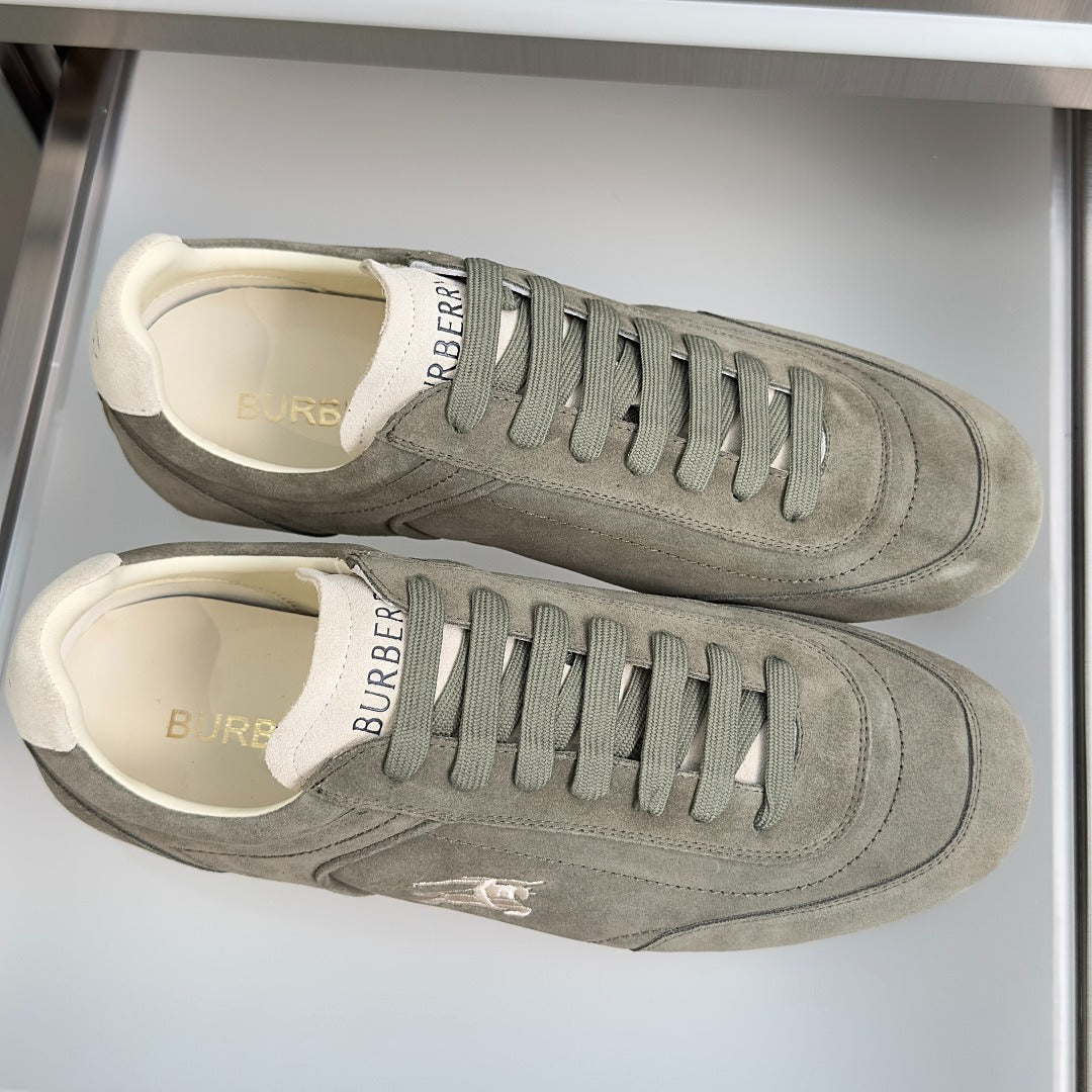 Burberry - Green Suede Knight Runner "Airforce Tawny"