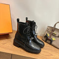 Hermes Funk Ankle Boot - Noir Calfskin Leather