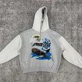 SP x MM6 Maison Margiela Eagle Zip Up Hooded Sweatshirt - SS26