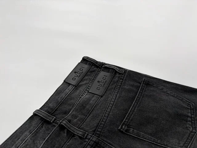Gucci by Demna Horsebit Jeans - Washed Grey