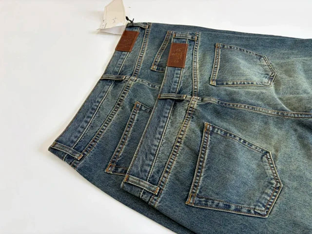 Gucci by Demna Horsebit Jeans - Washed Blue