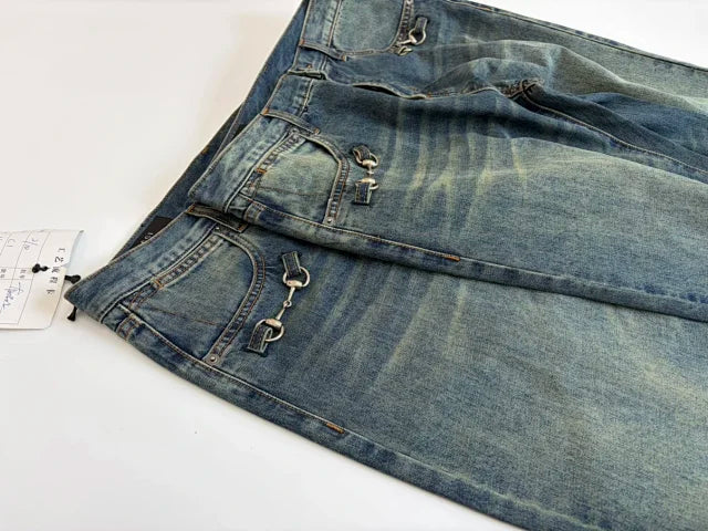 Gucci by Demna Horsebit Jeans - Washed Blue