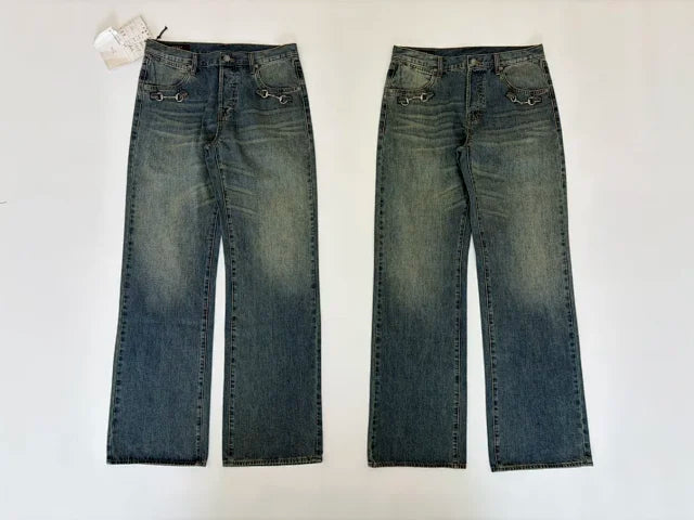 Gucci by Demna Horsebit Jeans - Washed Blue